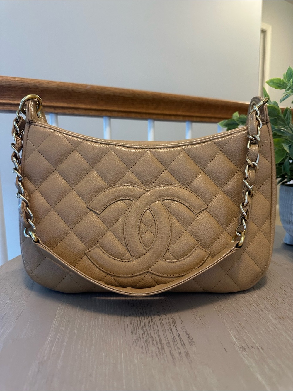 SOLD ♥️ Chanel Vintage Shoulder Bag - Caviar Leather - Vintage Chanel Hobo Bag - Picture 3 of 17
